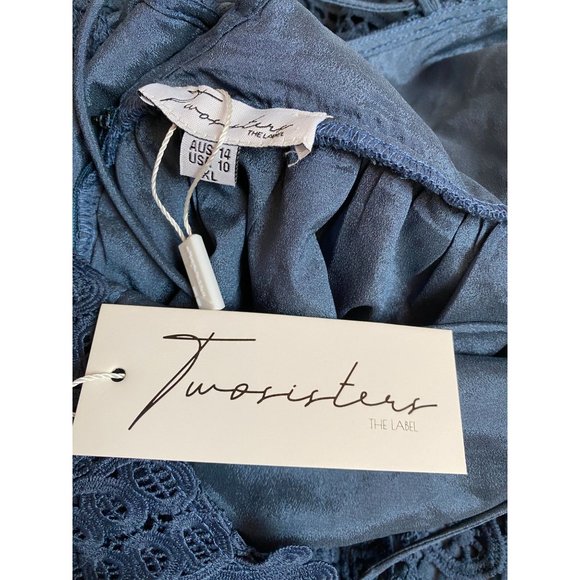 Mendoza Dress in Navy Blue - Size M  10 - Picture 6 of 7